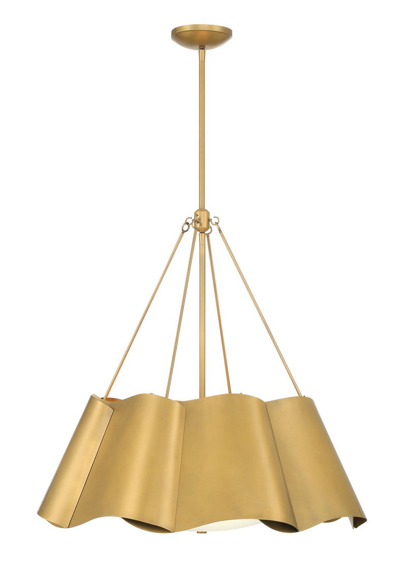 Minka-Lavery 3954-732 Four Light Pendant, Legacy Brass