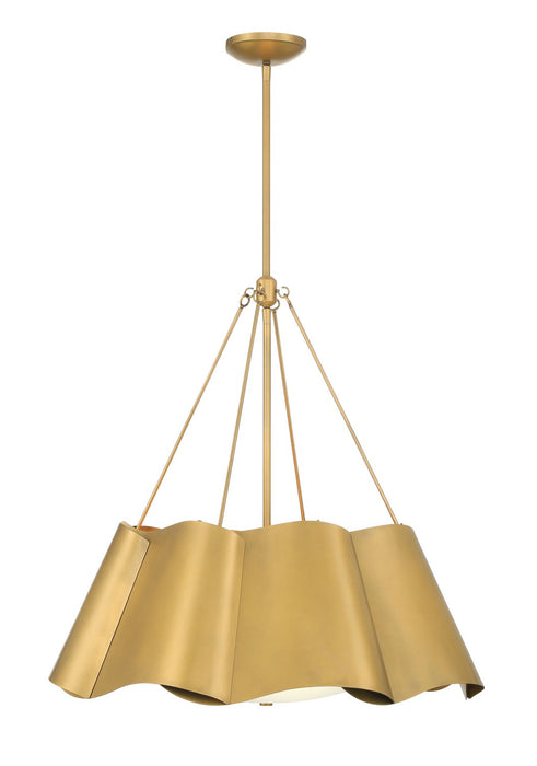 Minka-Lavery 3954-732 Four Light Pendant, Legacy Brass