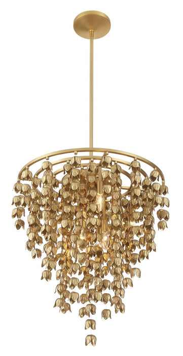 Minka-Lavery 3966-732 Eight Light Pendant, Legacy Brass