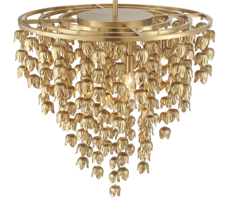 Minka-Lavery 3966-732 Eight Light Pendant, Legacy Brass