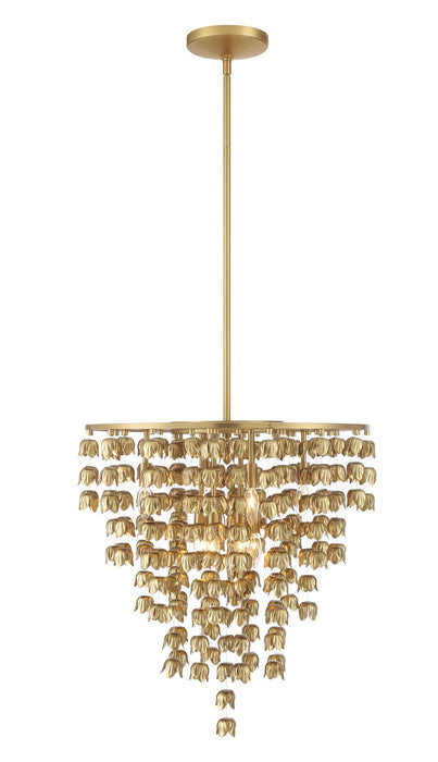 Minka-Lavery 3966-732 Eight Light Pendant, Legacy Brass