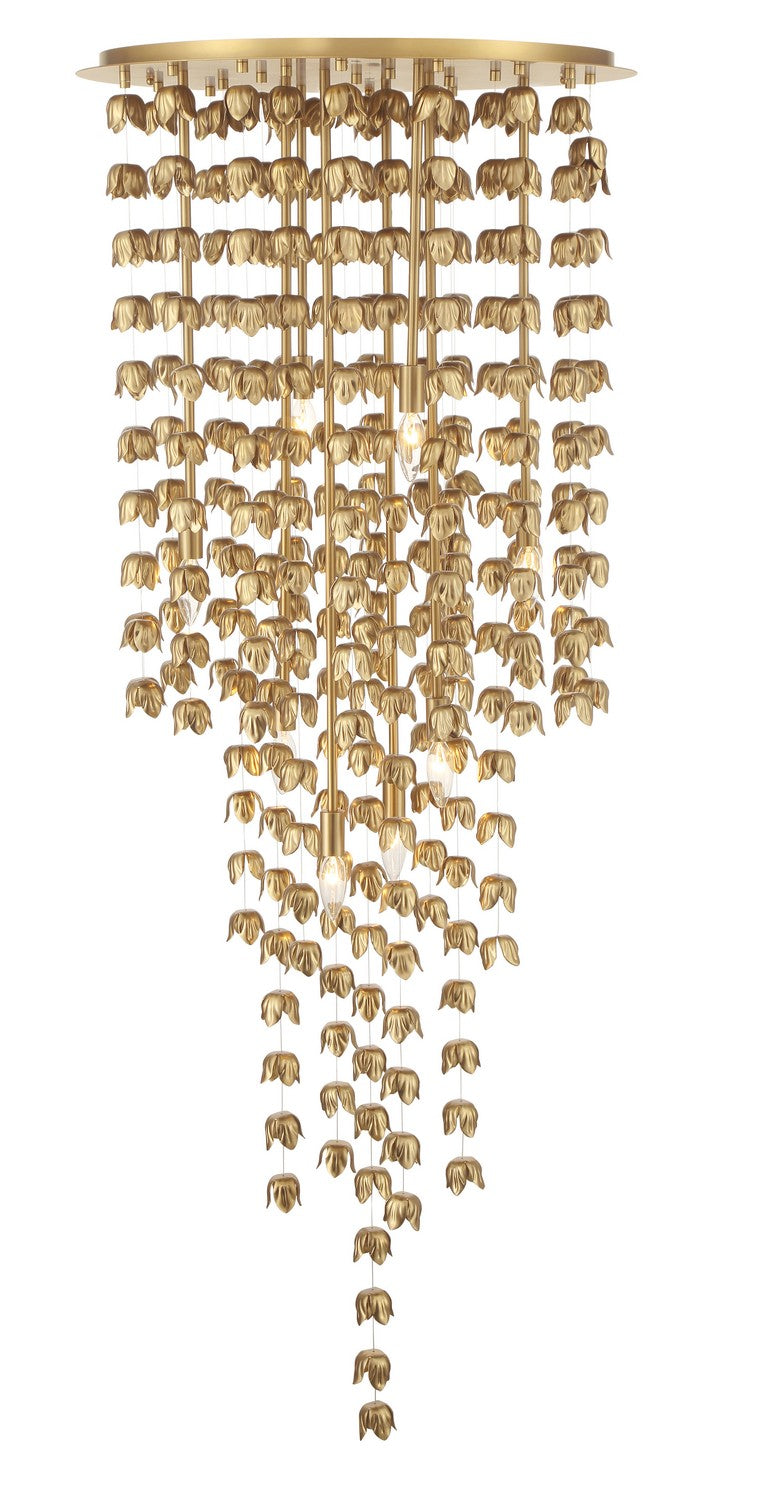 Minka-Lavery 3967-732 Eight Light Pendant, Legacy Brass