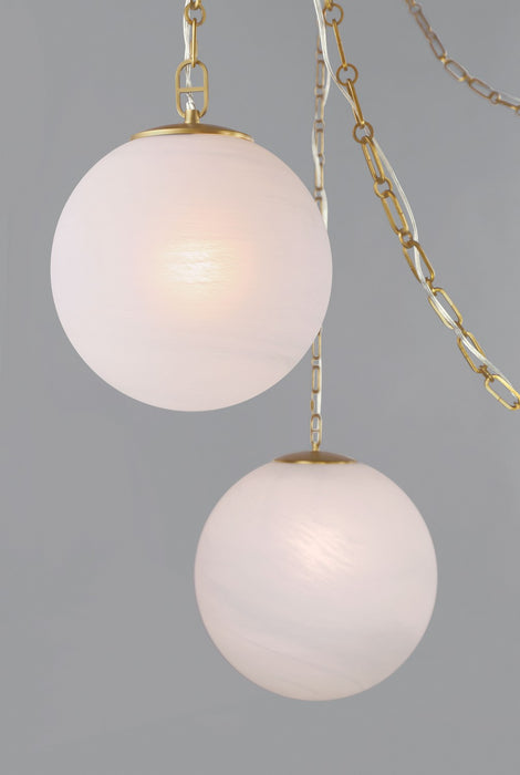 Minka-Lavery 5218-732 Three Light Pendant, Legacy Brass