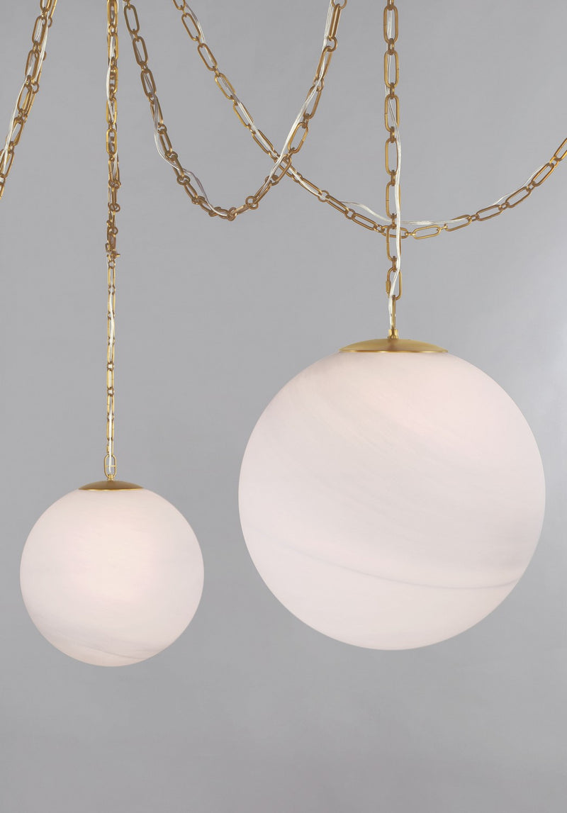 Minka-Lavery 5219-732 Five Light Pendant, Legacy Brass