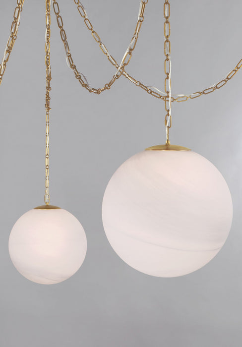Minka-Lavery 5219-732 Five Light Pendant, Legacy Brass