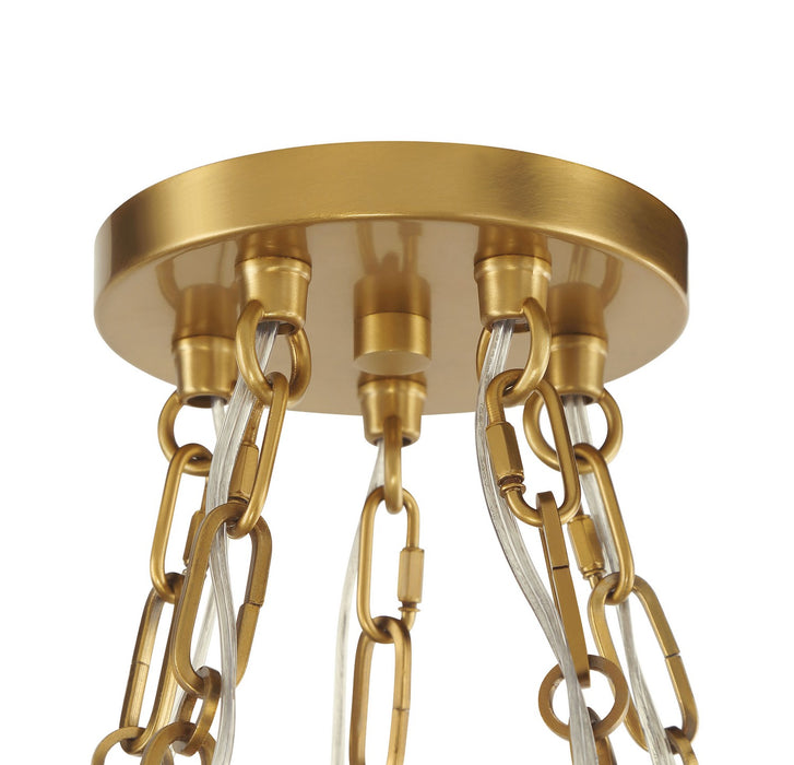 Minka-Lavery 5219-732 Five Light Pendant, Legacy Brass
