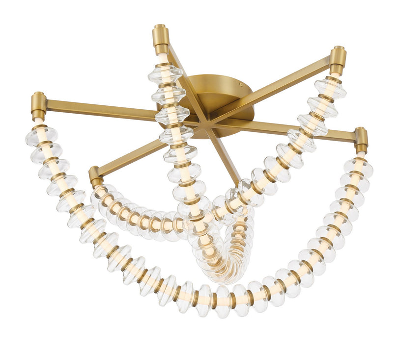Minka-Lavery 5645-732-L LED Flush Mount, Legacy Brass