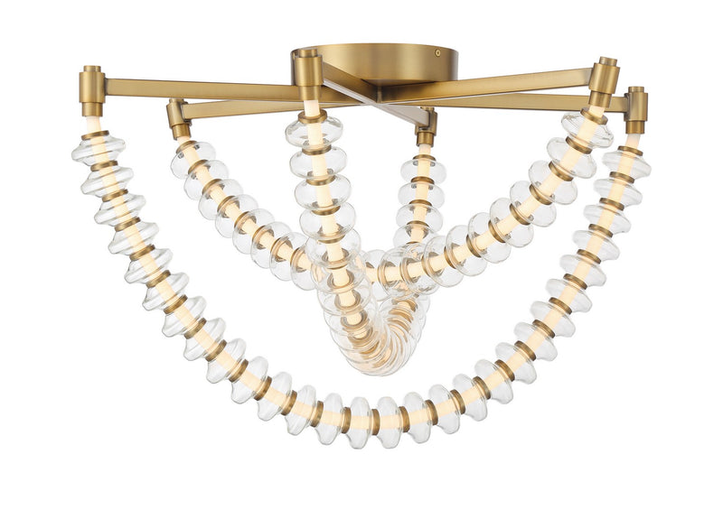 Minka-Lavery 5645-732-L LED Flush Mount, Legacy Brass