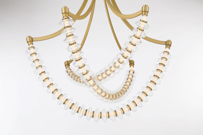 Minka-Lavery 5646-732-L LED Chandelier, Legacy Brass