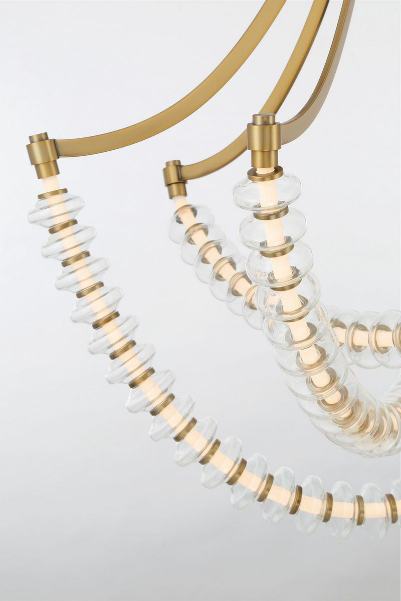 Minka-Lavery 5646-732-L LED Chandelier, Legacy Brass