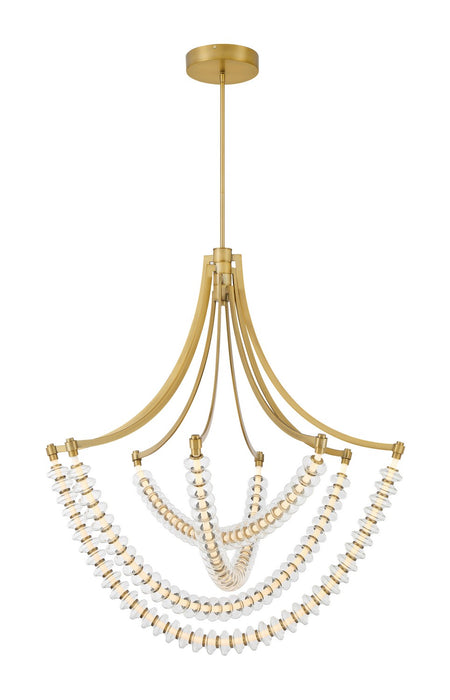 Minka-Lavery 5647-732-L LED Chandelier, Legacy Brass