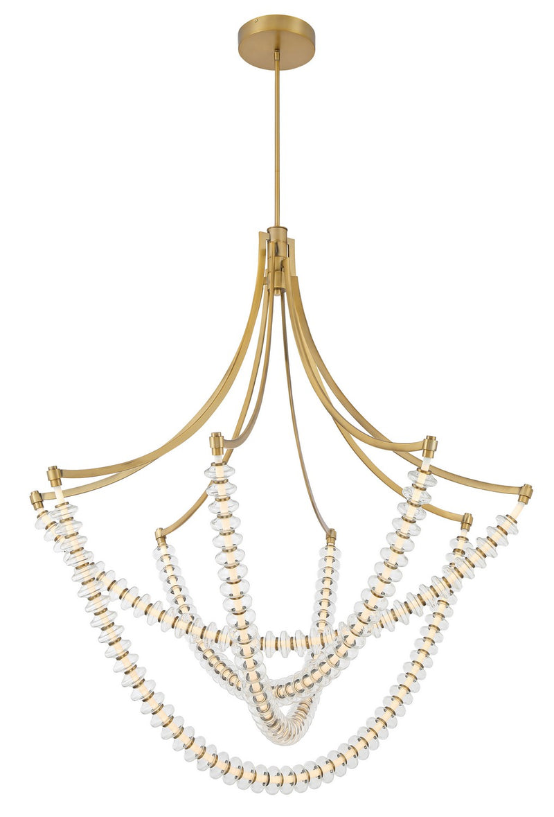 Minka-Lavery 5648-732-L LED Chandelier, Legacy Brass
