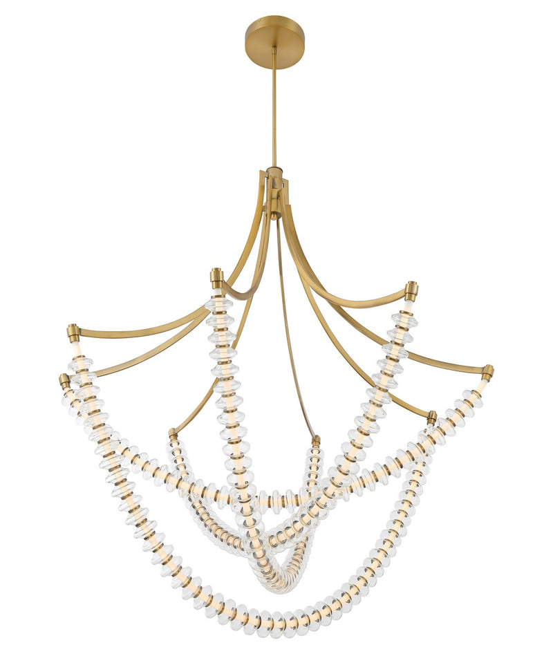 Minka-Lavery 5648-732-L LED Chandelier, Legacy Brass