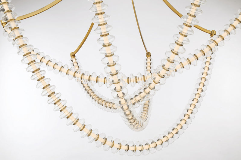 Minka-Lavery 5648-732-L LED Chandelier, Legacy Brass