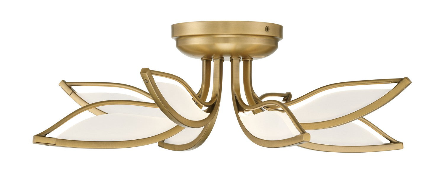 Minka-Lavery 5655-732-L LED Flush Mount, Legacy Brass