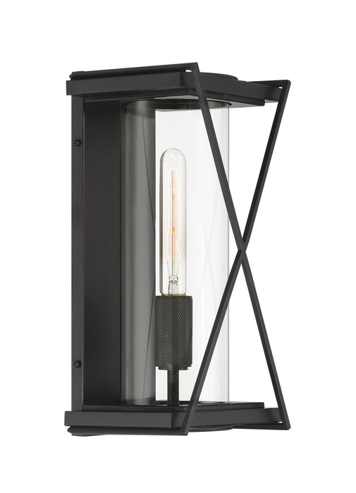 Minka-Lavery 77600-899 One Light Outdoor Wall Sconce, Dark Matte Black