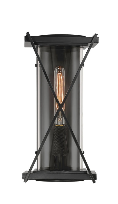 Minka-Lavery 77600-899 One Light Outdoor Wall Sconce, Dark Matte Black