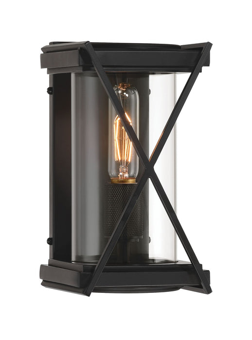 Minka-Lavery 77601-899 One Light Outdoor Wall Sconce, Dark Matte Black