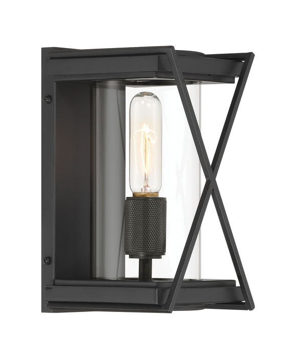 Minka-Lavery 77601-899 One Light Outdoor Wall Sconce, Dark Matte Black