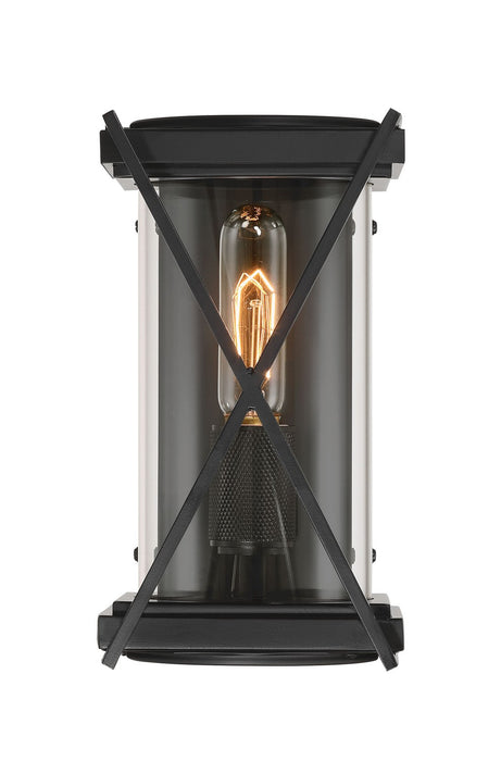 Minka-Lavery 77601-899 One Light Outdoor Wall Sconce, Dark Matte Black