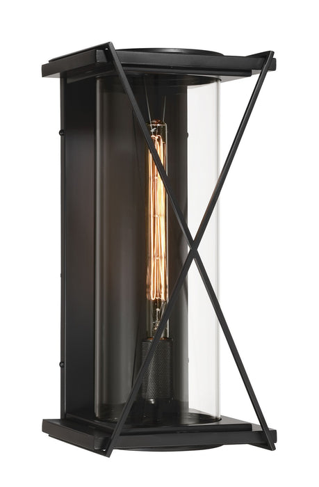 Minka-Lavery 77602-899 One Light Outdoor Wall Sconce, Dark Matte Black