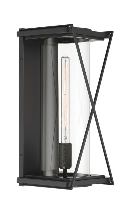 Minka-Lavery 77602-899 One Light Outdoor Wall Sconce, Dark Matte Black