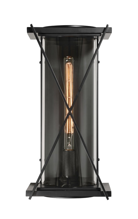 Minka-Lavery 77602-899 One Light Outdoor Wall Sconce, Dark Matte Black