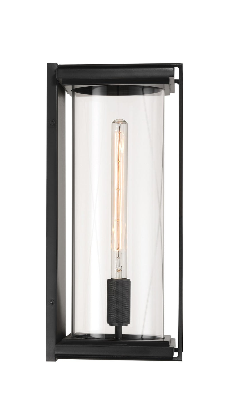 Minka-Lavery 77602-899 One Light Outdoor Wall Sconce, Dark Matte Black