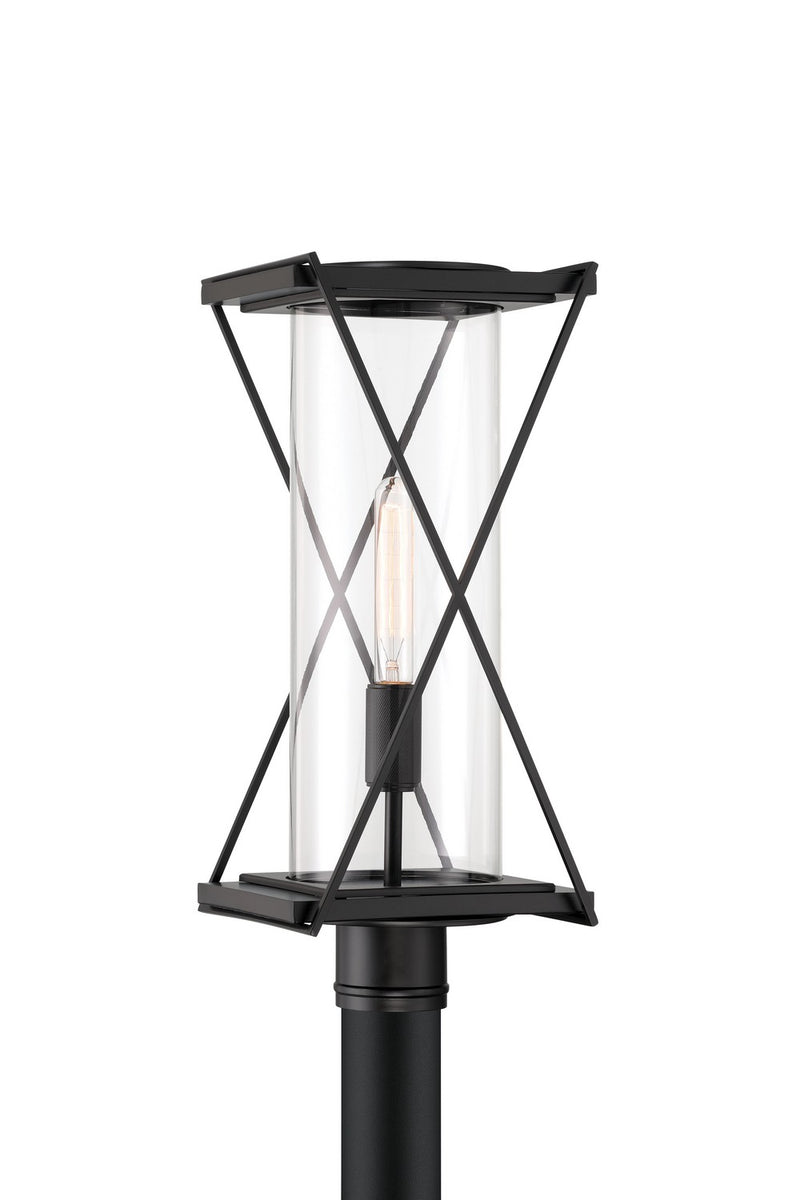 Minka-Lavery 77605-899 One Light Outdoor Post Mount, Dark Matte Black