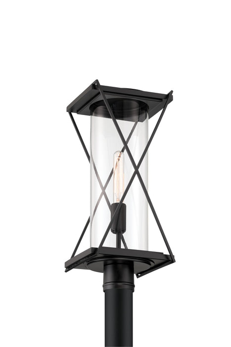 Minka-Lavery 77605-899 One Light Outdoor Post Mount, Dark Matte Black