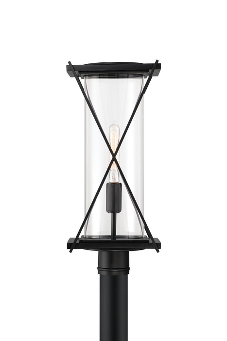 Minka-Lavery 77605-899 One Light Outdoor Post Mount, Dark Matte Black