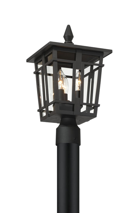 Minka-Lavery 77905-66 Three Light Outdoor Post Mount, Sand Coal