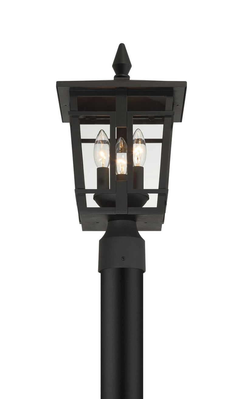 Minka-Lavery 77905-66 Three Light Outdoor Post Mount, Sand Coal