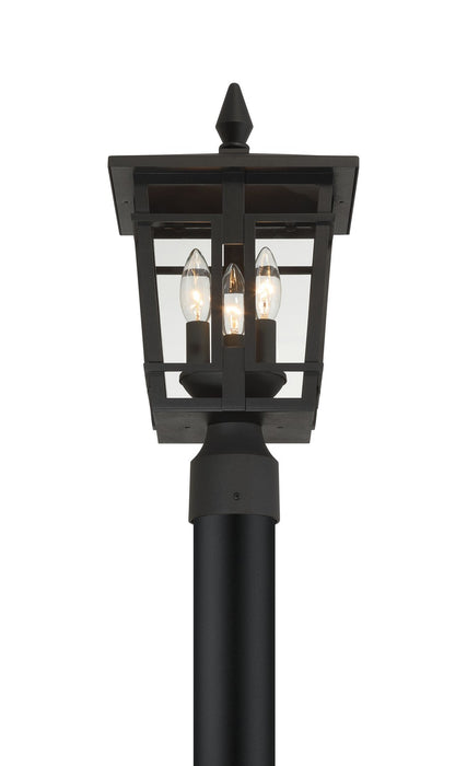 Minka-Lavery 77905-66 Three Light Outdoor Post Mount, Sand Coal