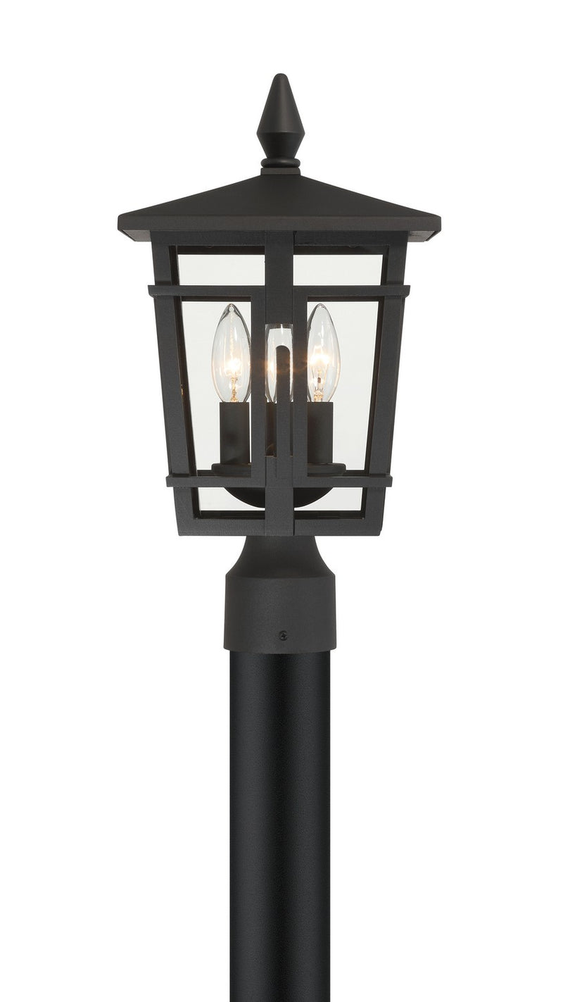 Minka-Lavery 77905-66 Three Light Outdoor Post Mount, Sand Coal