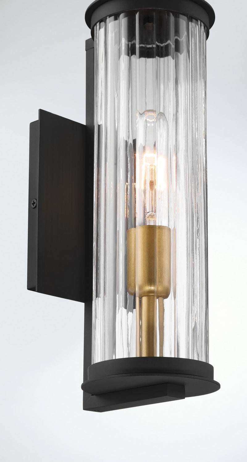 Minka-Lavery 79000-734 One Light Outdoor Wall Sconce, Legacy Brass (Painted) & Dark