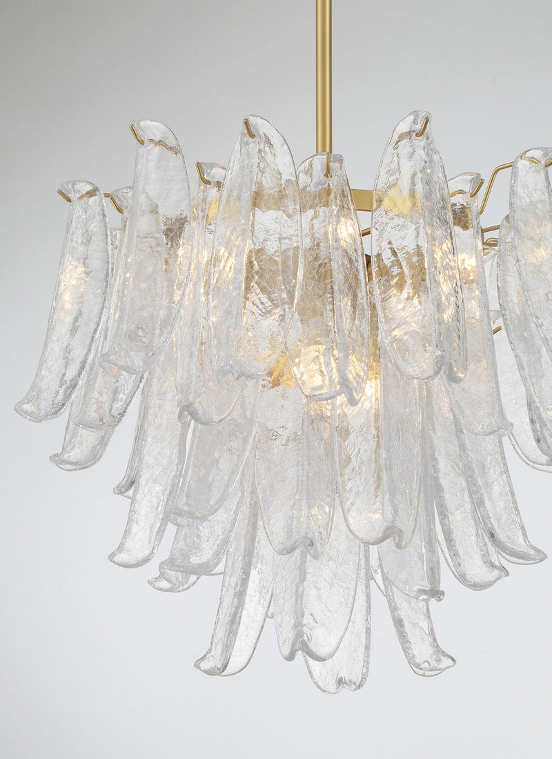 Metropolitan N1997-732 Nine Light Chandelier, Legacy Brass