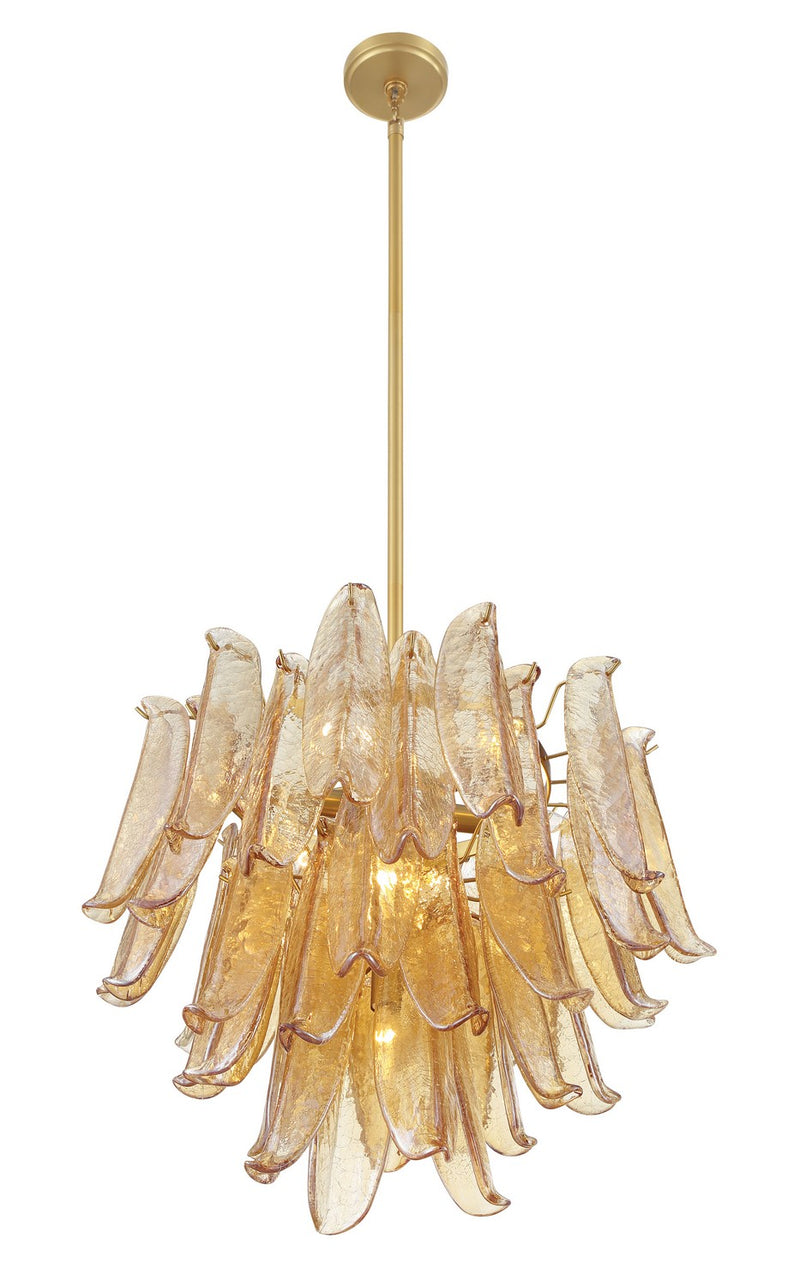 Metropolitan N1997-A-732 Nine Light Chandelier, Legacy Brass