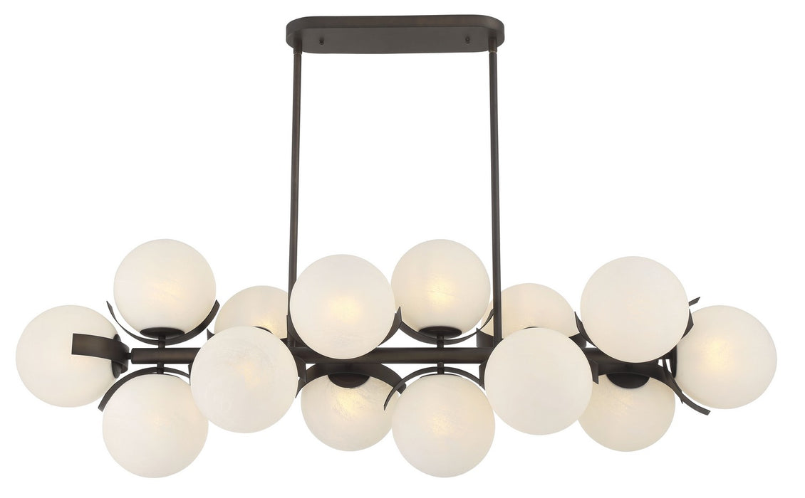 Metropolitan N2087-860 14 Light Island Pendant, Dark Bronze
