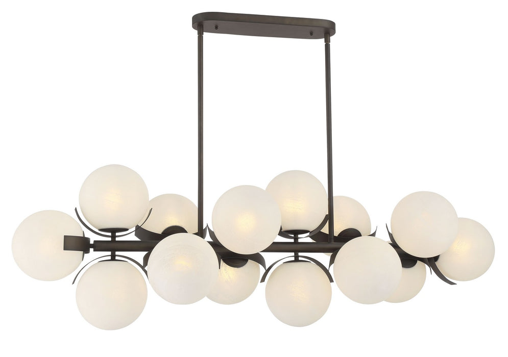 Metropolitan N2087-860 14 Light Island Pendant, Dark Bronze