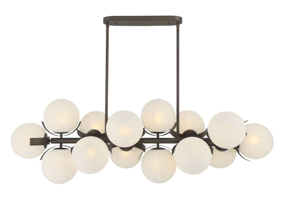 Metropolitan N2087-860 14 Light Island Pendant, Dark Bronze