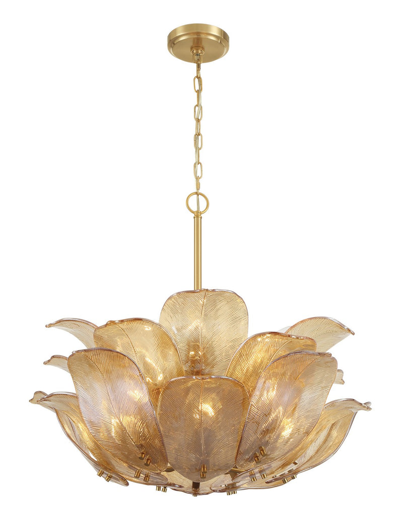 Metropolitan N2215-A-732 Ten Light Pendant, Legacy Brass