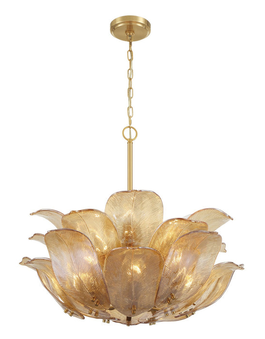 Metropolitan N2215-A-732 Ten Light Pendant, Legacy Brass