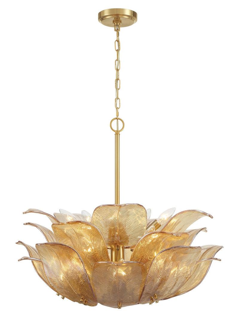 Metropolitan N2215-A-732 Ten Light Pendant, Legacy Brass