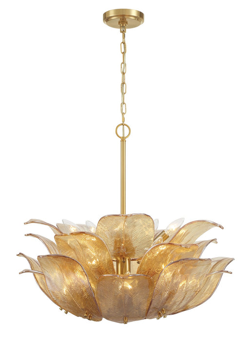 Metropolitan N2215-A-732 Ten Light Pendant, Legacy Brass