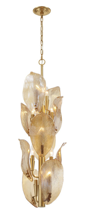 Metropolitan N2216-A-732 Ten Light Pendant, Legacy Brass
