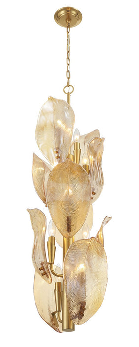 Metropolitan N2216-A-732 Ten Light Pendant, Legacy Brass