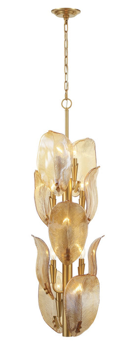 Metropolitan N2216-A-732 Ten Light Pendant, Legacy Brass