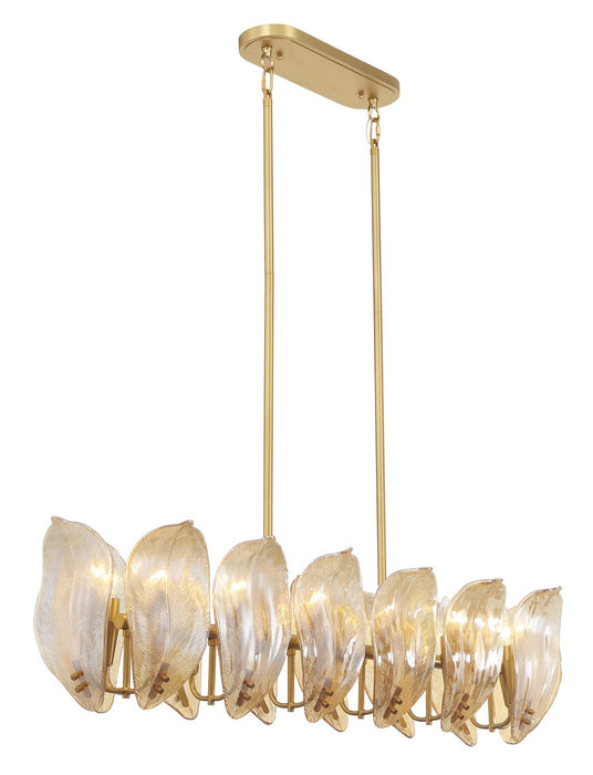 Metropolitan N2217-A-732 14 Light Island Pendant, Legacy Brass