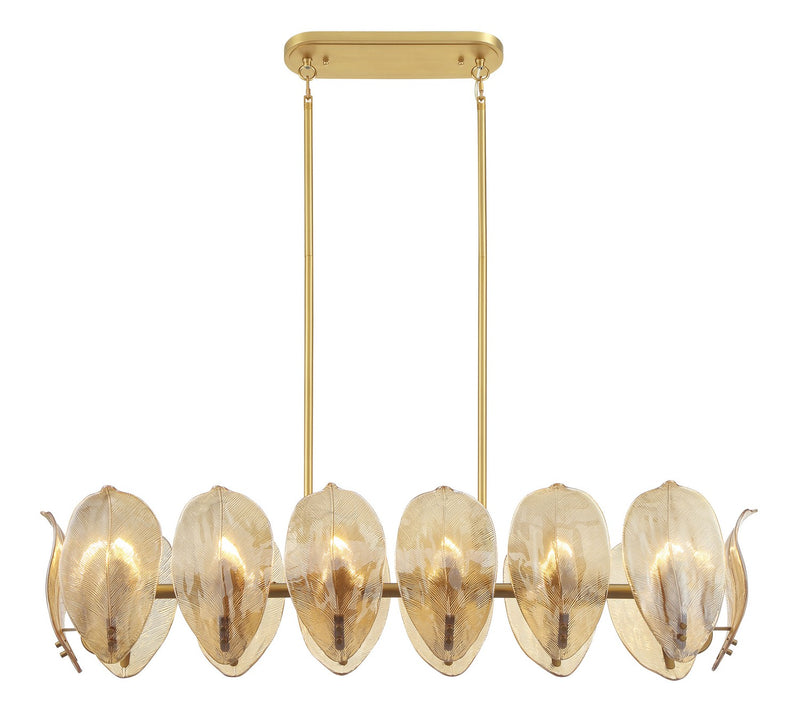 Metropolitan N2217-A-732 14 Light Island Pendant, Legacy Brass